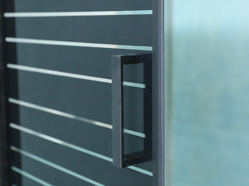 SQ zwarte aluminium profiel vierkante douchewand met dubbele gaten SQ zwarte aluminium profiel vierkante douchewand met dubbele gaten