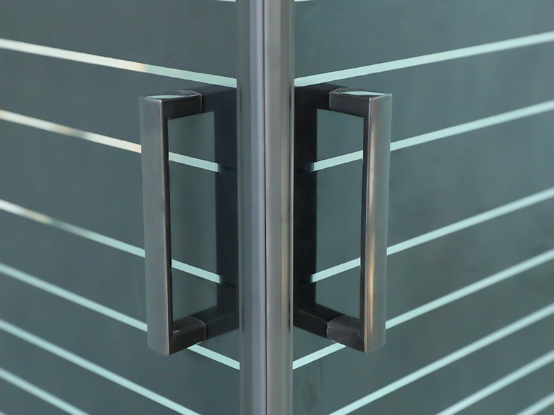 SQ zwarte aluminium profiel vierkante douchewand met dubbele gaten SQ zwarte aluminium profiel vierkante douchewand met dubbele gaten