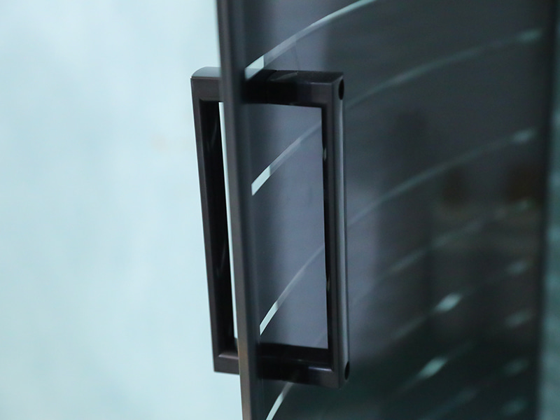 SE Douchewand van gehard glas met zwart aluminium frame SE Douchewand van gehard glas met zwart aluminium frame