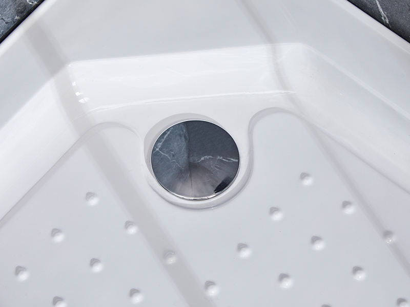 SE glazen schuifdeur voor douchewand, zwart aluminium profiel SE glazen schuifdeur voor douchewand, zwart aluminium profiel