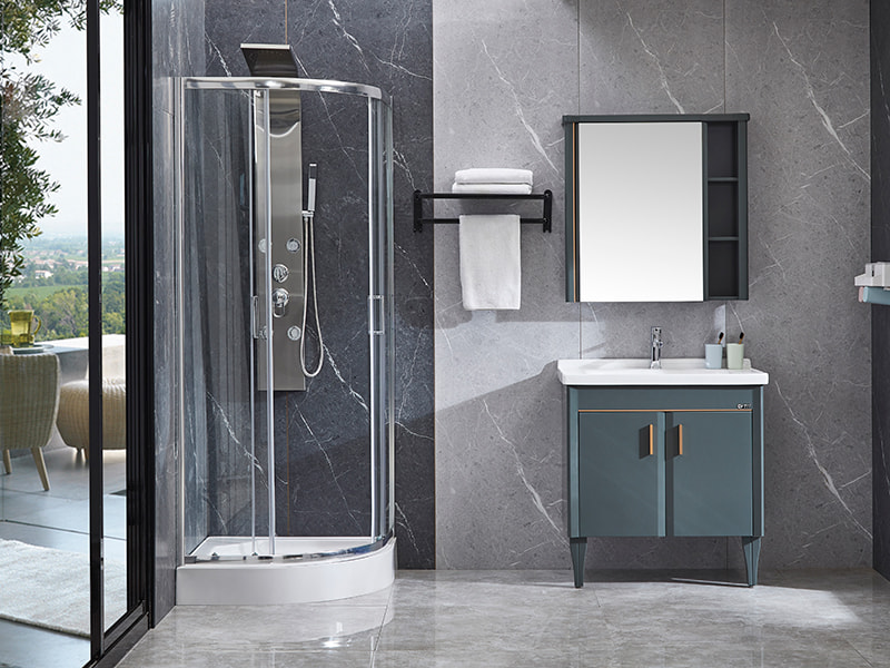 SE verchroomde aluminium profielschuifbare douchewand voor badkamer SE verchroomde aluminium profielschuifbare douchewand voor badkamer