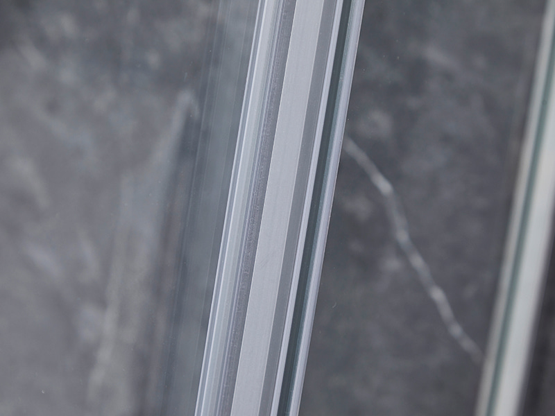 SE verchroomde aluminium profielschuifbare douchewand voor badkamer SE verchroomde aluminium profielschuifbare douchewand voor badkamer