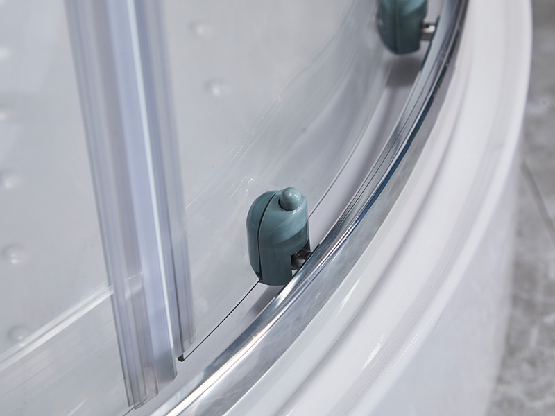 SE verchroomde aluminium profielschuifbare douchewand voor badkamer SE verchroomde aluminium profielschuifbare douchewand voor badkamer