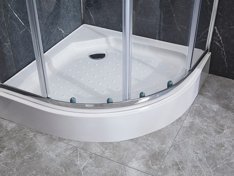 SE verchroomde aluminium profielschuifbare douchewand voor badkamer SE verchroomde aluminium profielschuifbare douchewand voor badkamer