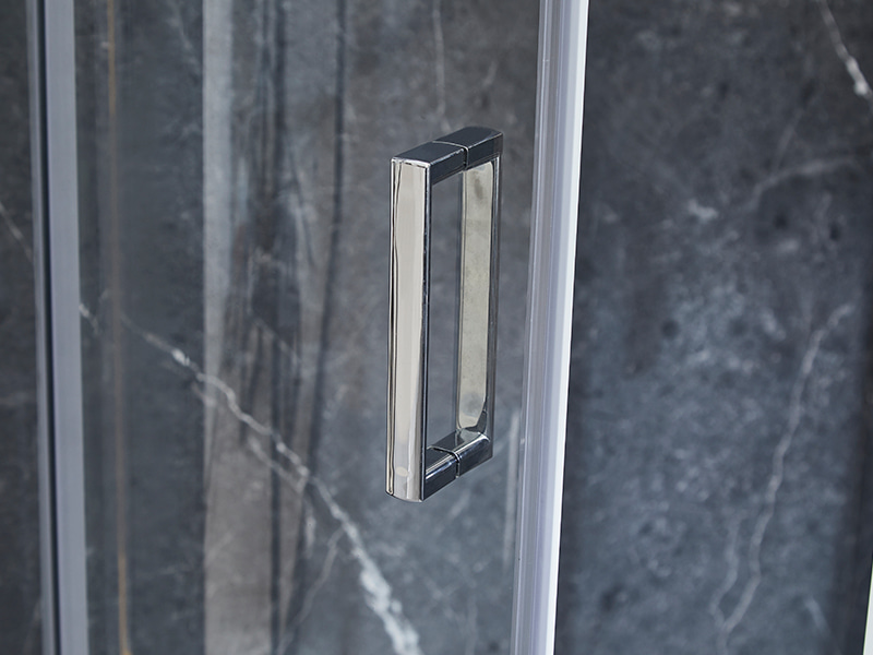 SE verchroomde aluminium profielschuifbare douchewand voor badkamer SE verchroomde aluminium profielschuifbare douchewand voor badkamer