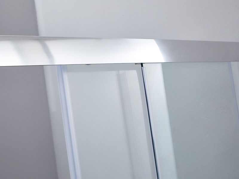 SQ Glijdende douchewand van helder gehard glas, met lade SQ Glijdende douchewand van helder gehard glas, met lade