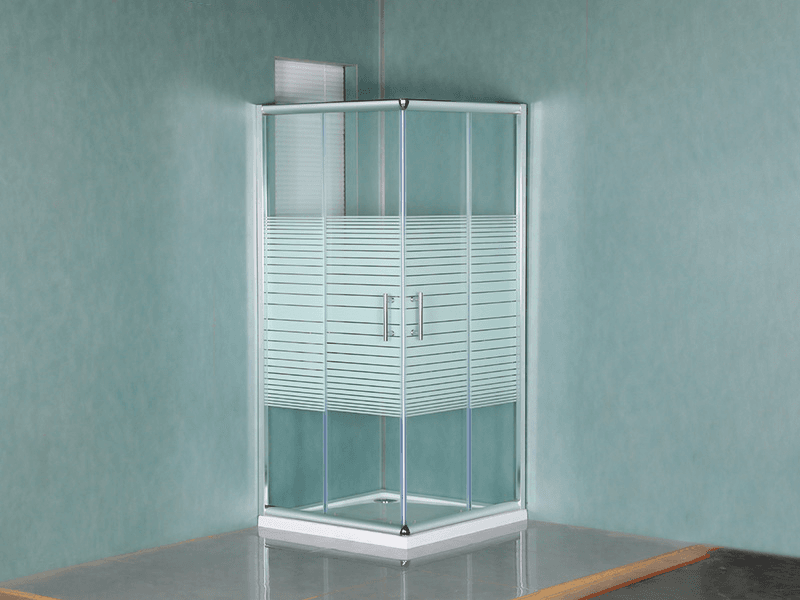 SQ douchewand met dubbele gaten en vierkant frame